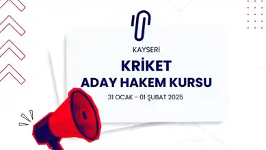 Kayseri'de Kriket Hakem Kursu Başvuruları!