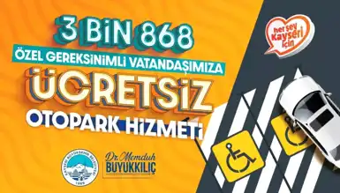 Ücretsiz Otopark Desteği Özel İhtiyaçlılara